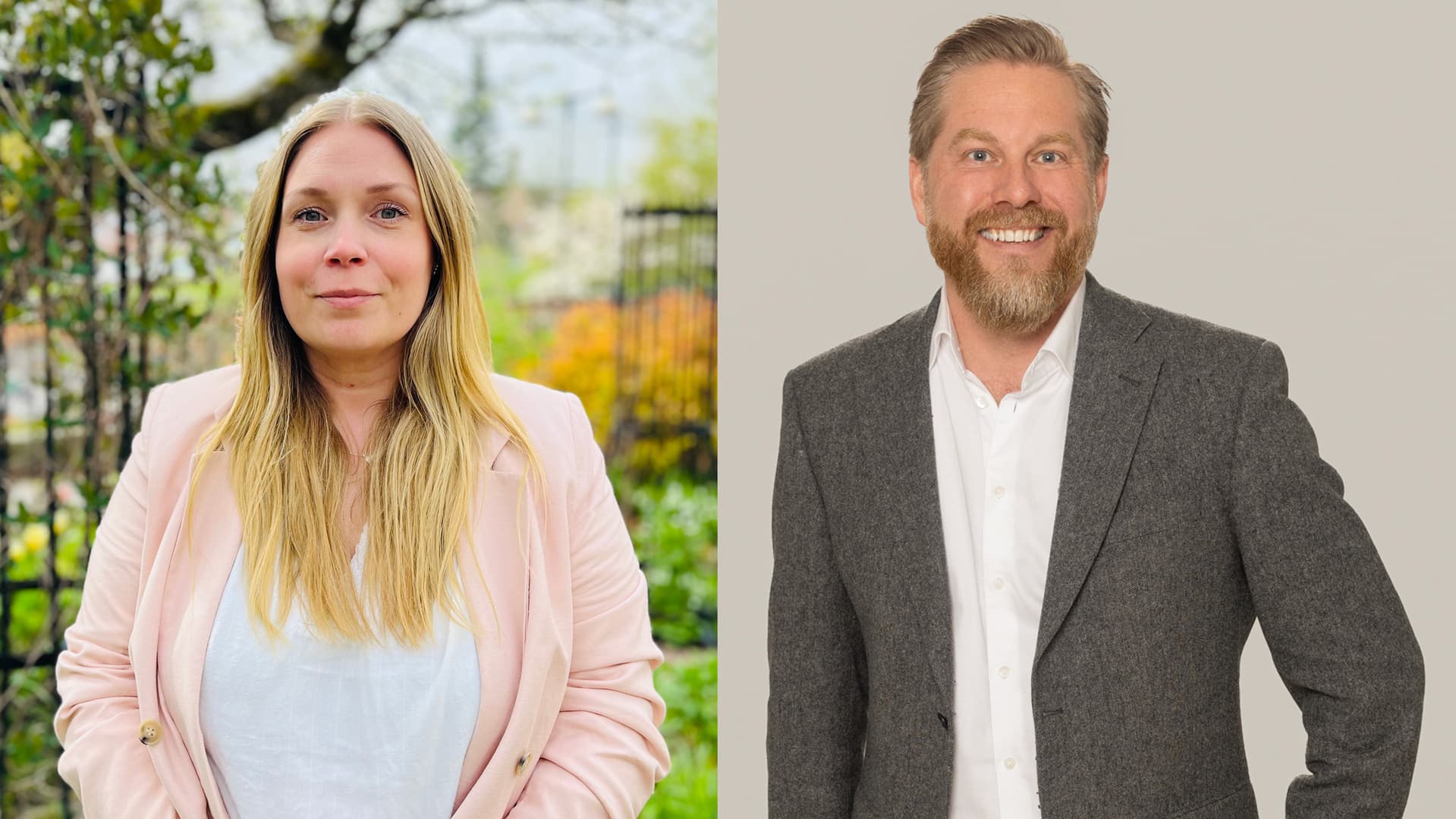 Hanna Jonasson, näringslivschef och Andreas Brorsson, KSO Kumla kommun