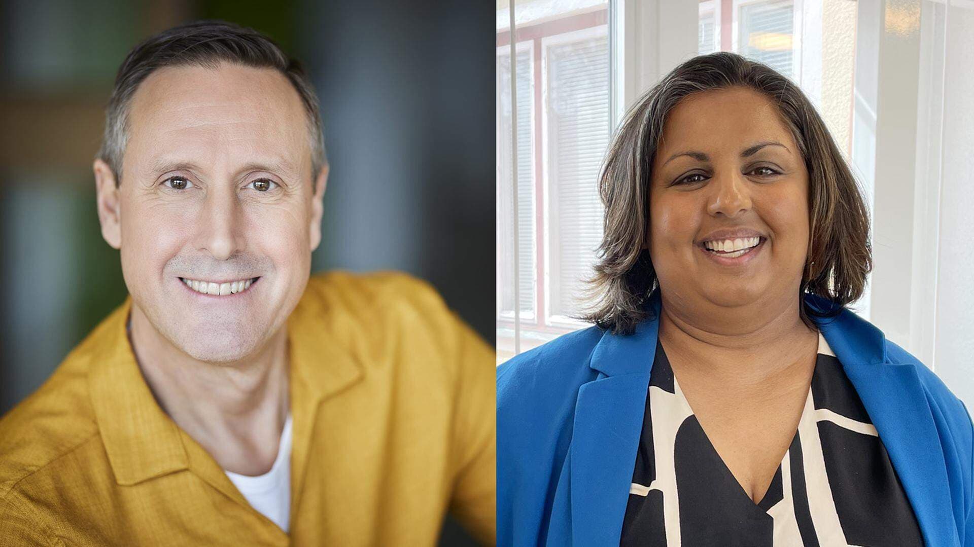 Anders Mebius, kommundirektör och Alicia Johansson, näringslivschef i Kungsörs kommun